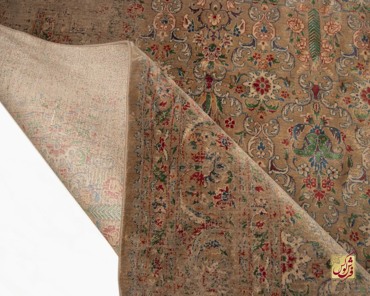 فرش وینتیج HR 185 نسکافه‌ای