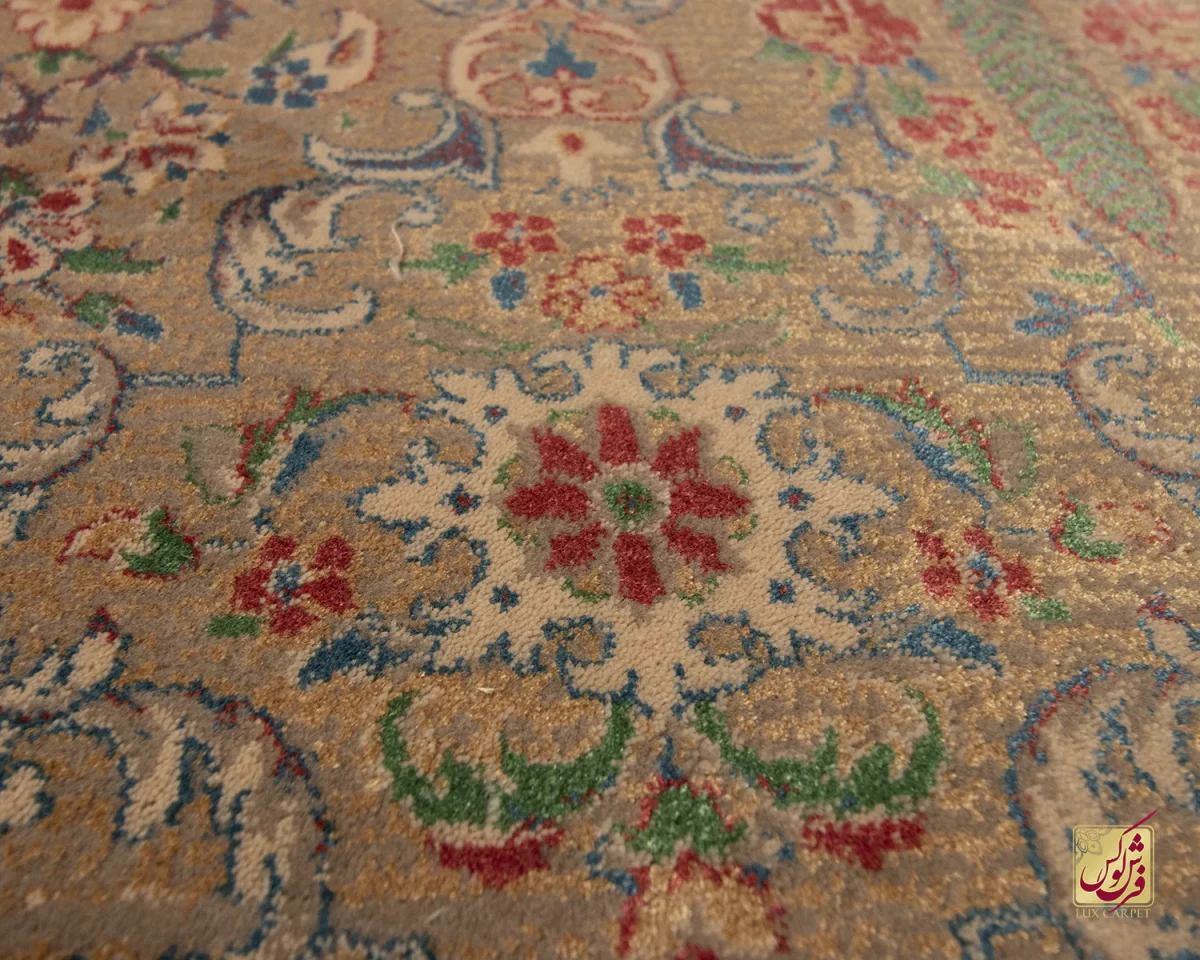 فرش وینتیج HR 185 نسکافه‌ای