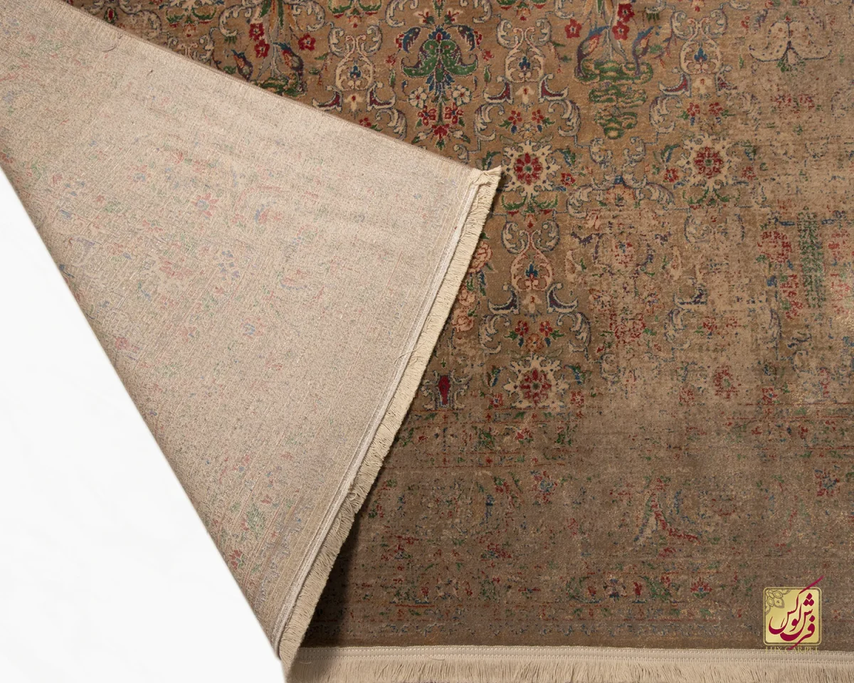 فرش وینتیج HR 185 نسکافه‌ای