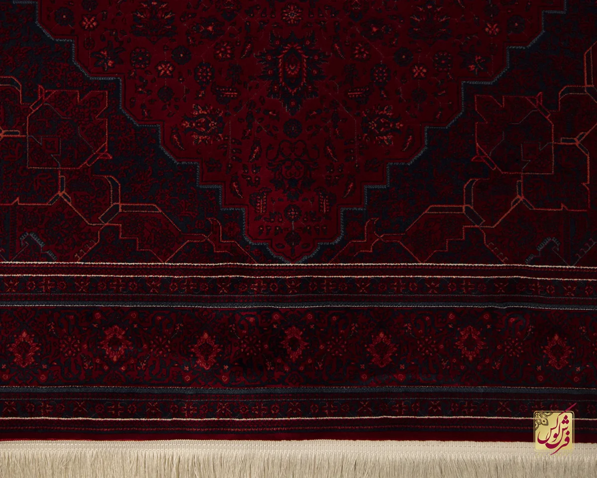 فرش وینتیج هریس LSK قرمز آبی