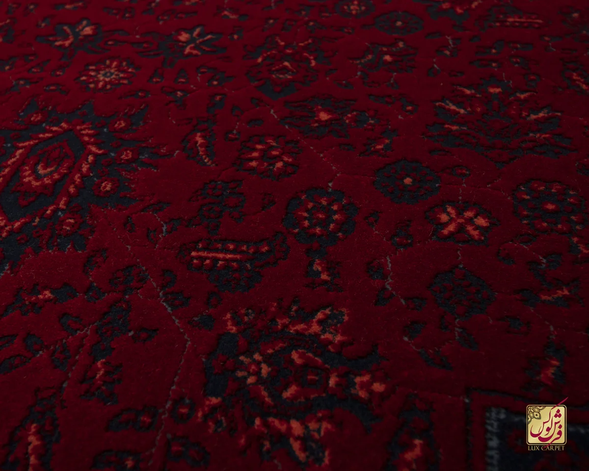 فرش وینتیج هریس LSK قرمز آبی