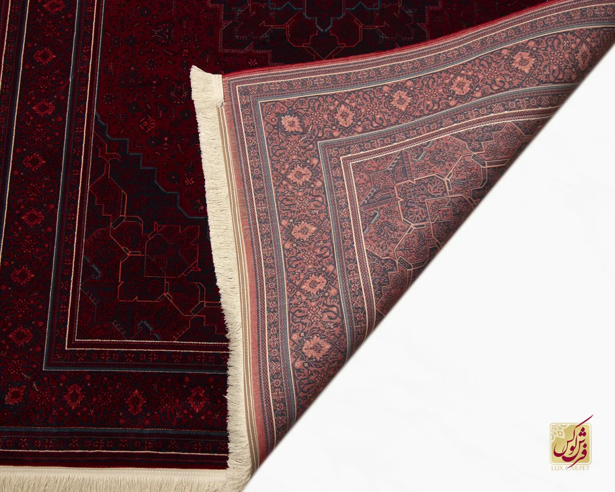 فرش وینتیج هریس LSK قرمز آبی