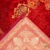 فرش ابریشم ماشینی X1969 قرمز لاکی