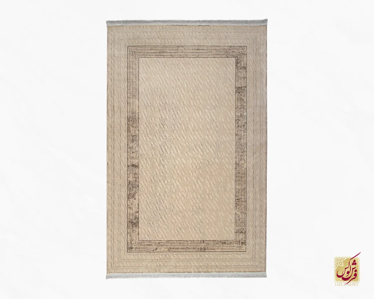 فرش مینیمال پارمیدا قهوه ای