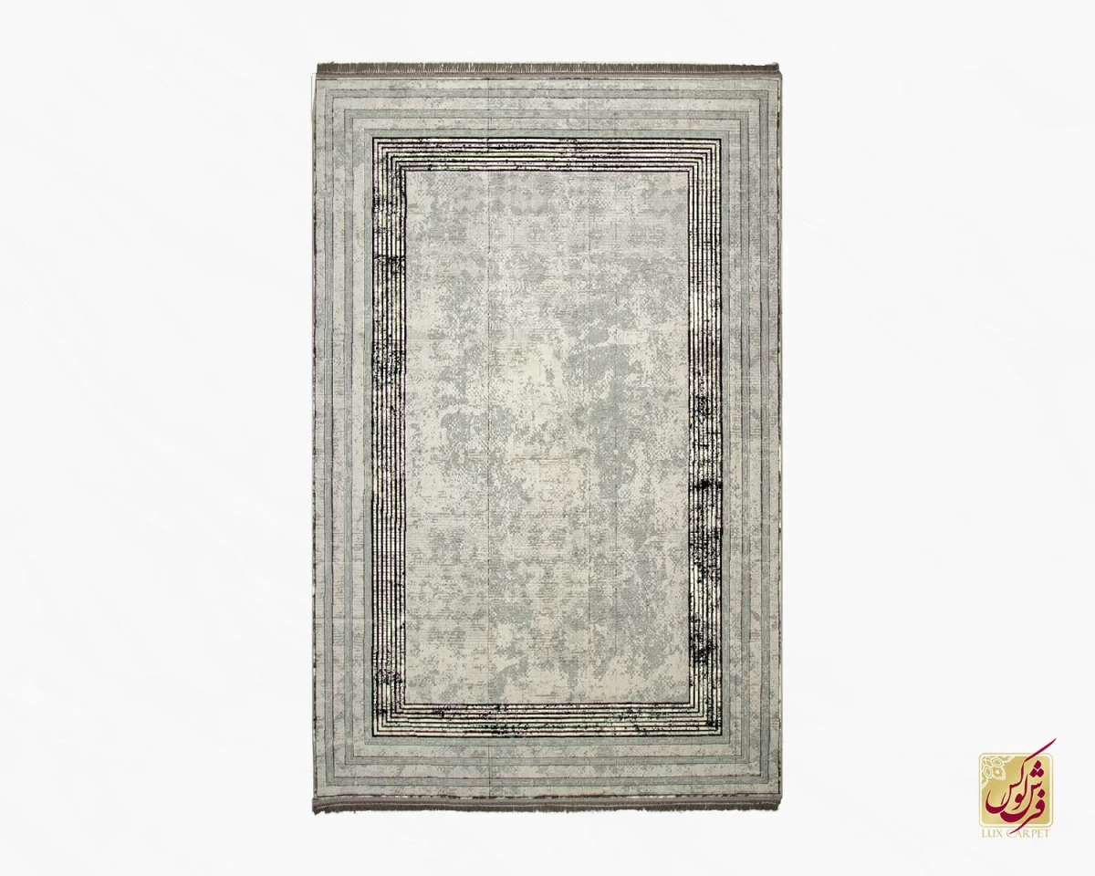 فرش مینیمال پارمیدا نقره ای