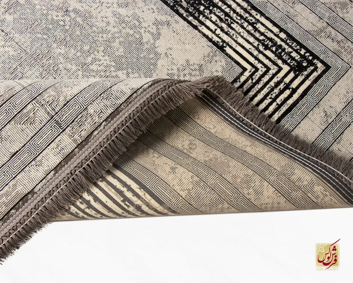 فرش مینیمال پارمیدا نقره ای