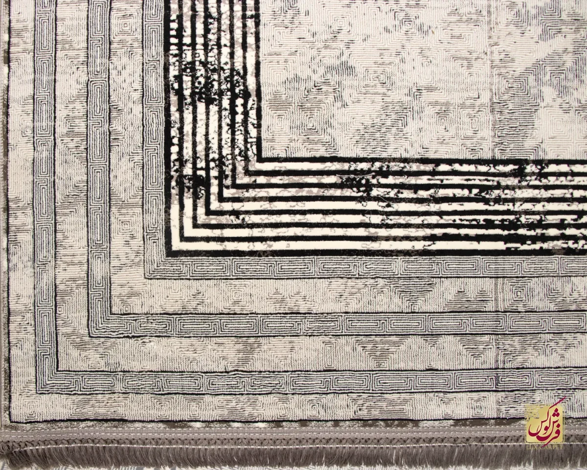 فرش مینیمال پارمیدا نقره ای