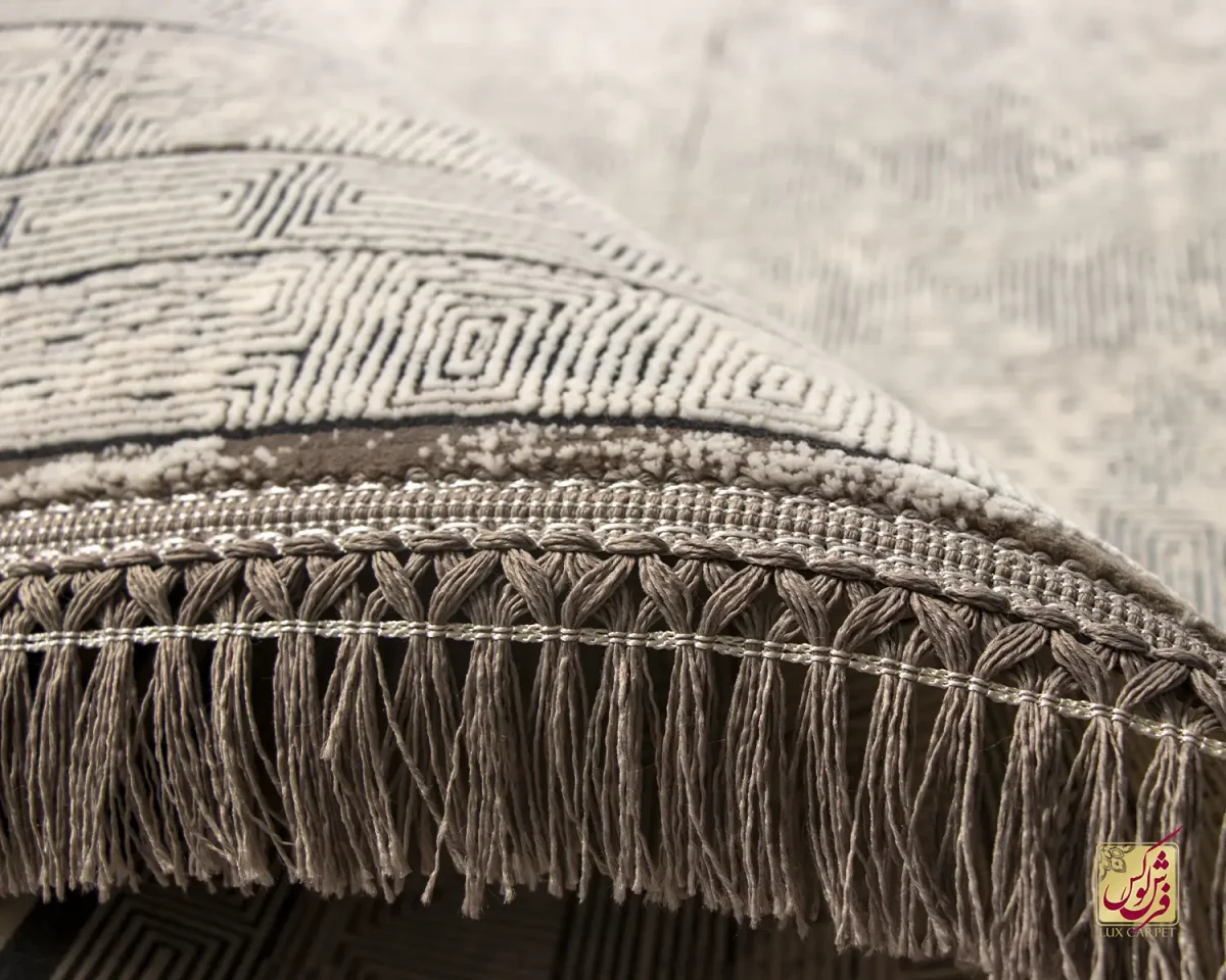 فرش مینیمال پارمیدا نقره ای