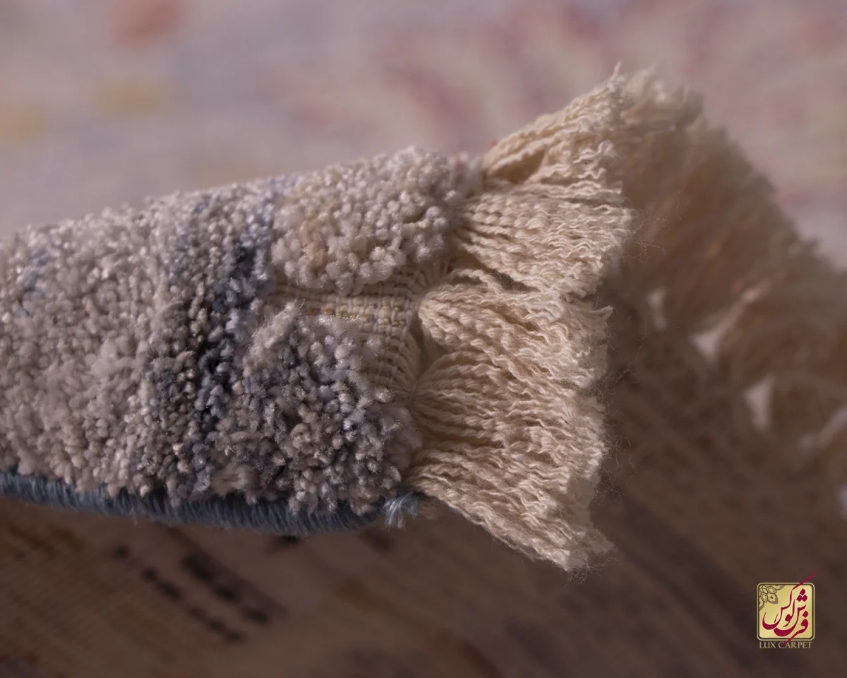 فرش وینتیج 30220 آبی کرم