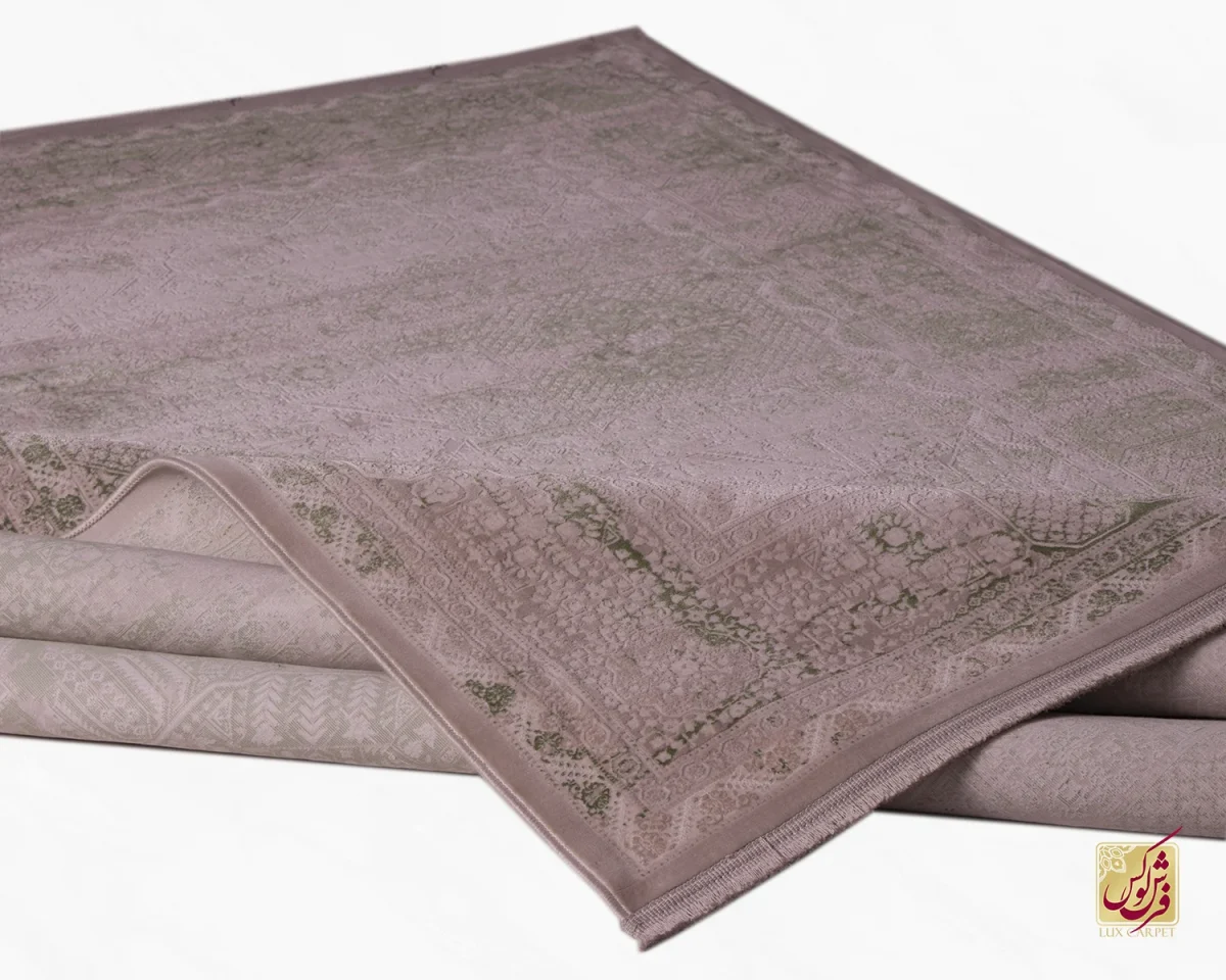 فرش وینتیج 3069 نسکافه ای سبز