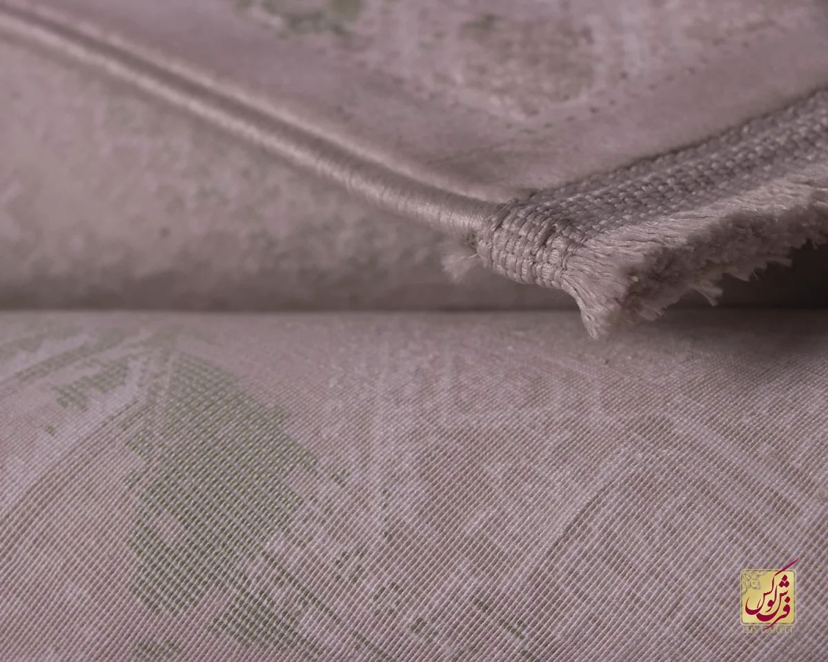 فرش وینتیج 3069 نسکافه ای سبز