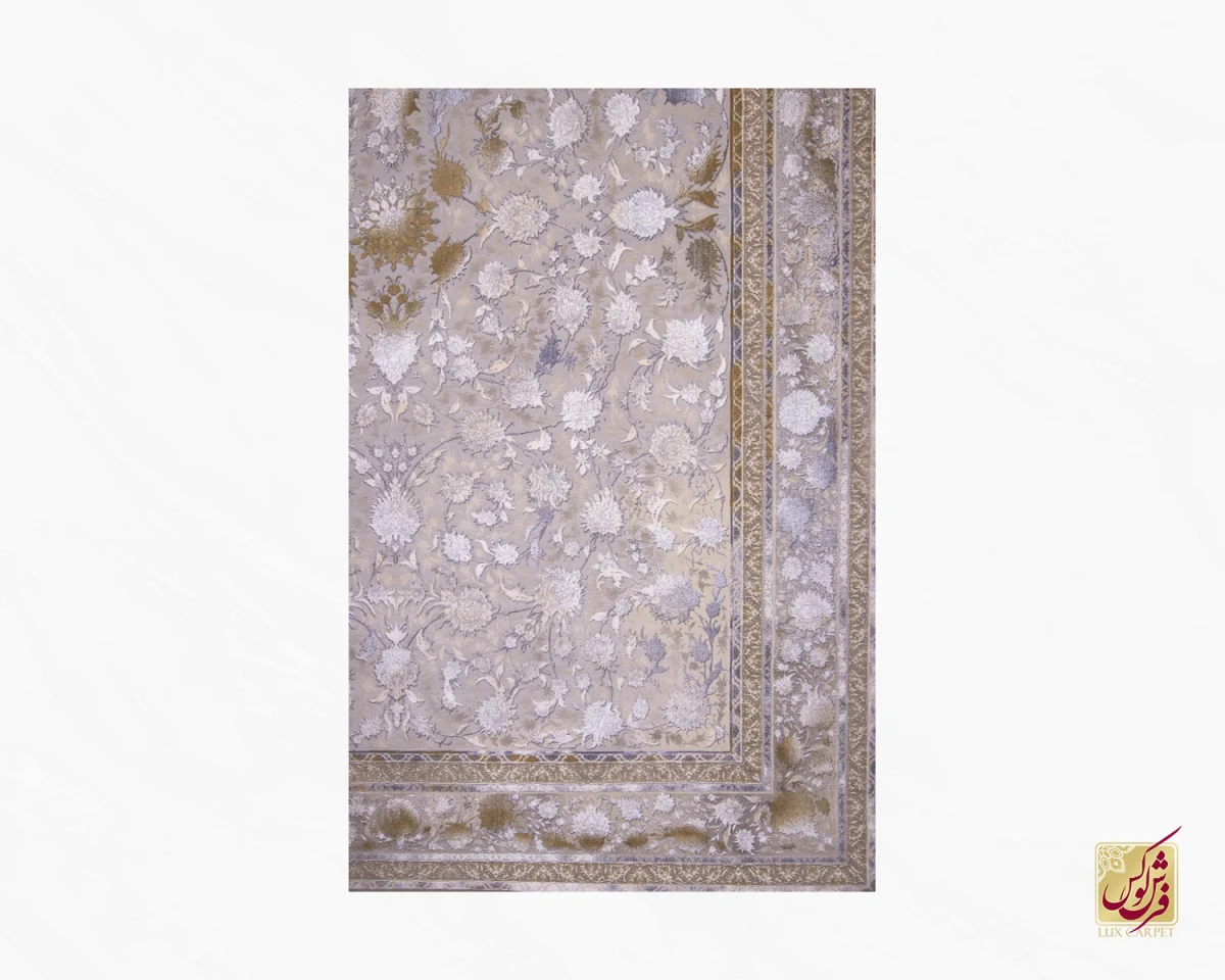 فرش وینتیج 9021 نسکافه ای کرم - تصویر 2