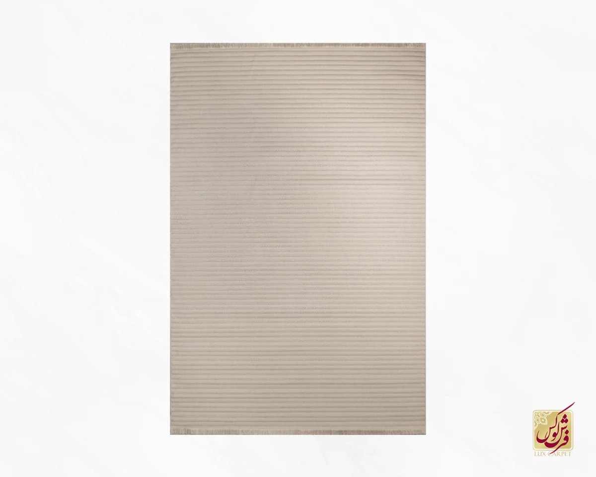 فرش مینیمال 3370 کرم روشن
