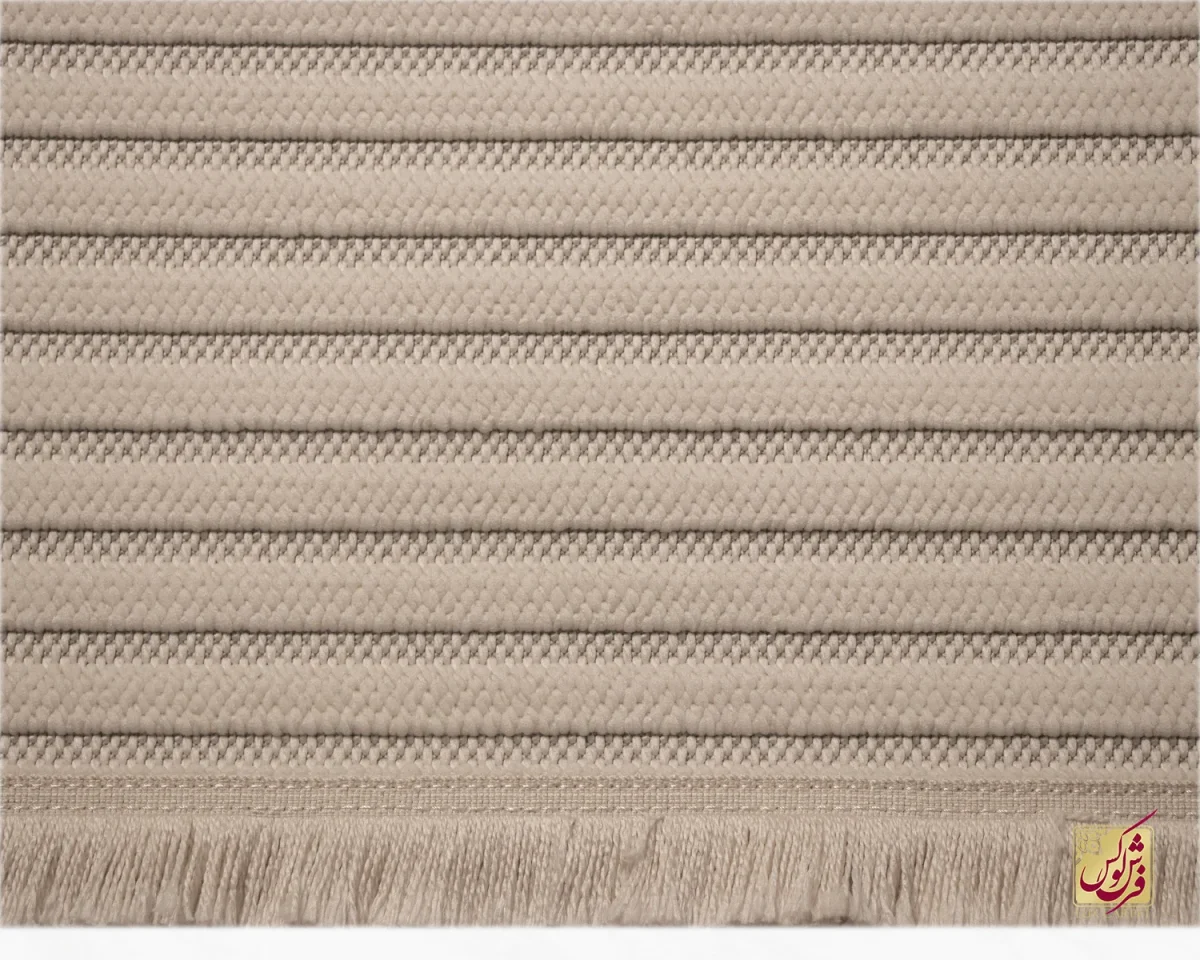 فرش مینیمال 3370 کرم روشن