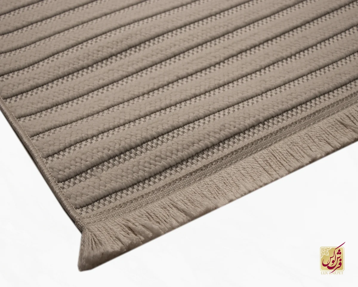 فرش مینیمال 3370 کرم روشن