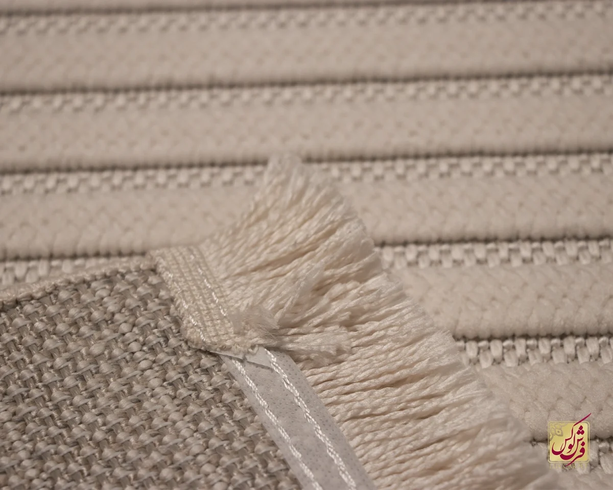 فرش مینیمال 3370 کرم روشن