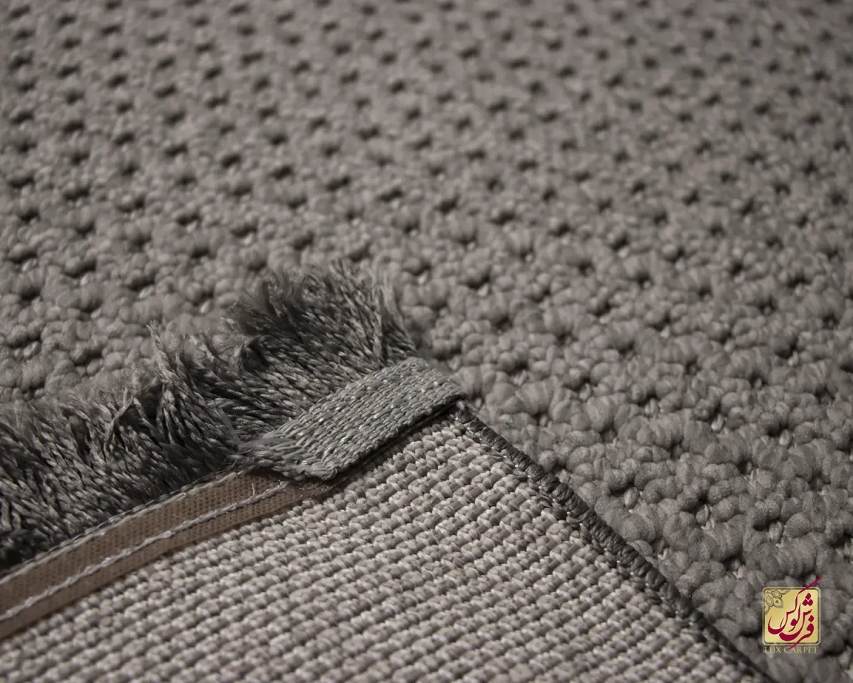 فرش مینیمال 3376 طوسی روشن مدل پینترست