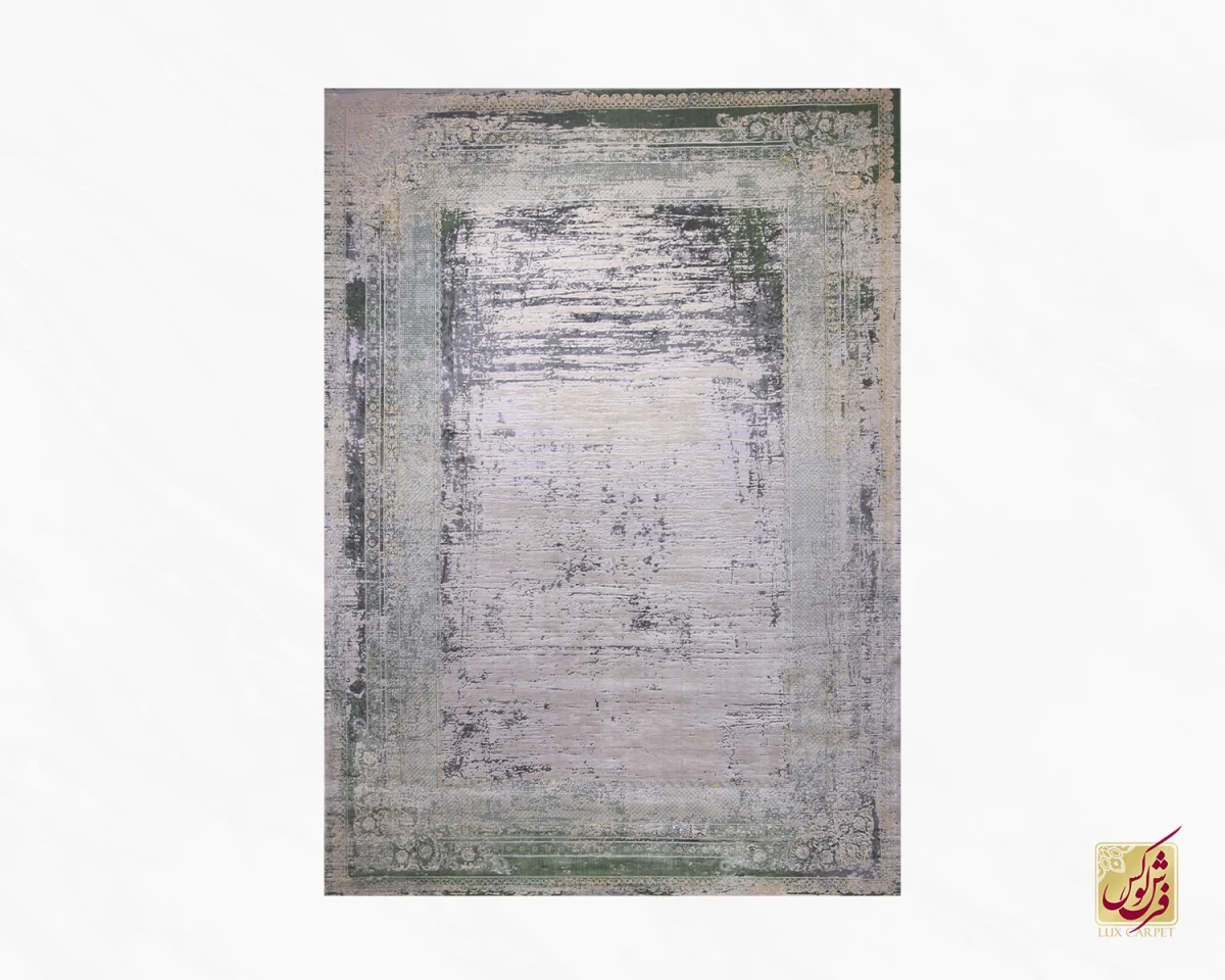 39-3 فرش وینتیج 440 کرم سبز