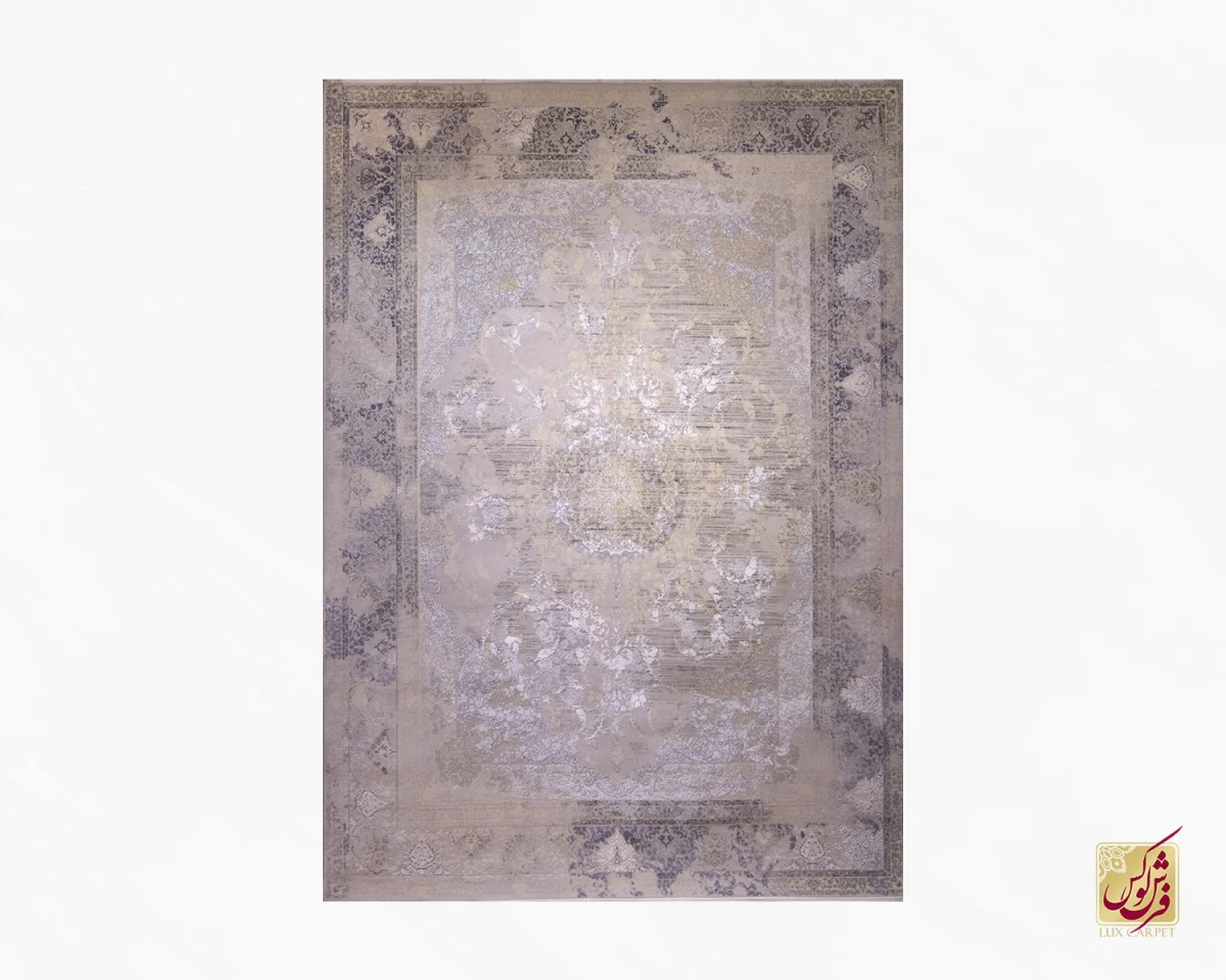 41-2 فرش وینتیج 9012 نسکافه ای کرم