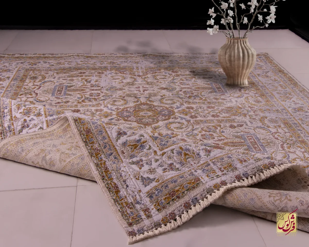 فرش وینتیج 60233 نسکافه ای