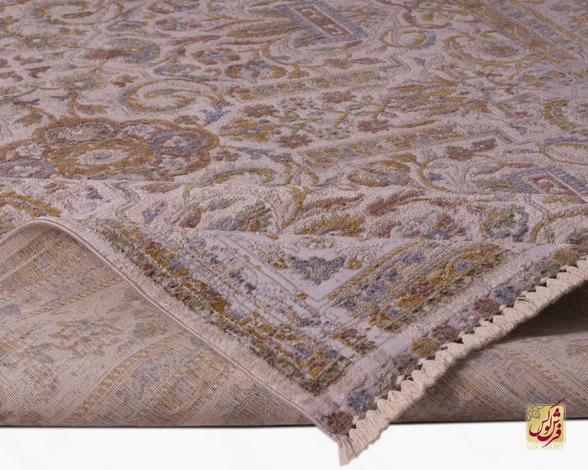 فرش وینتیج 60233 نسکافه ای
