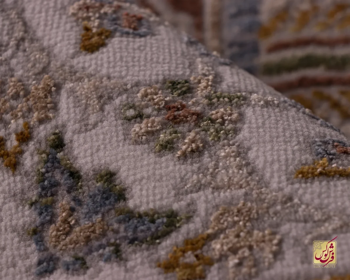 فرش وینتیج 60233 نسکافه ای