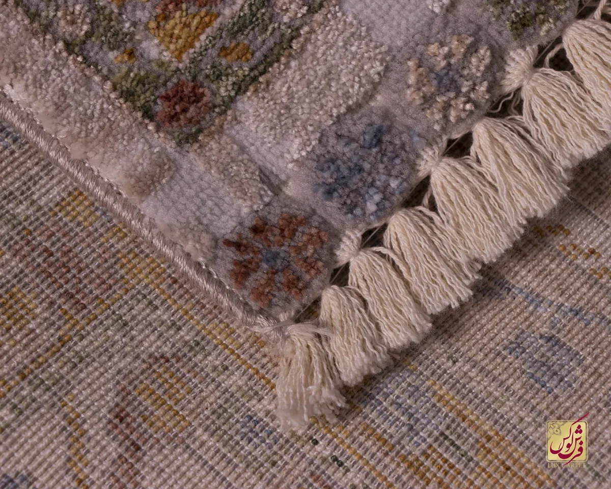 فرش وینتیج 60233 نسکافه ای