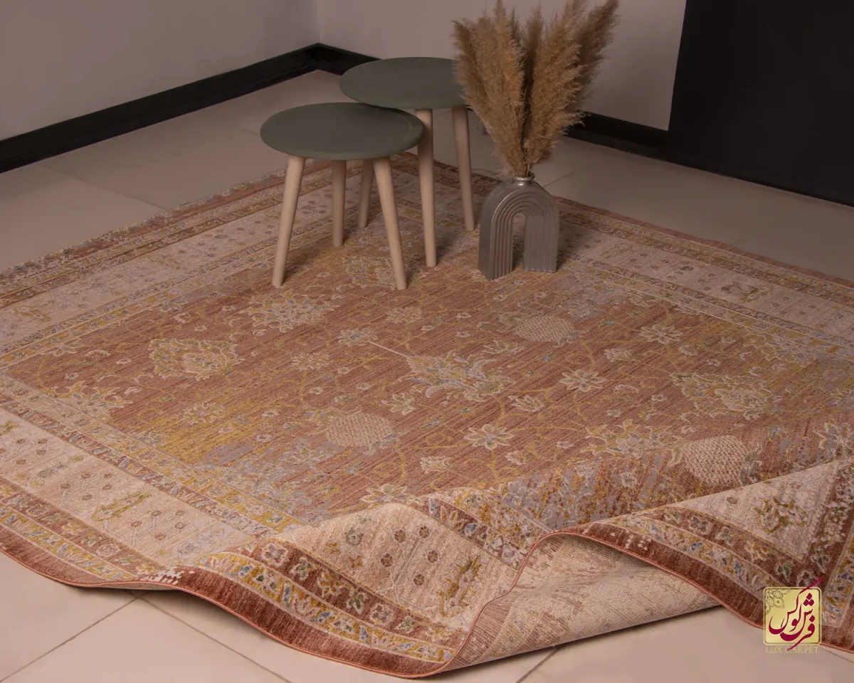 فرش وینتیج 60260 نسکافه ای