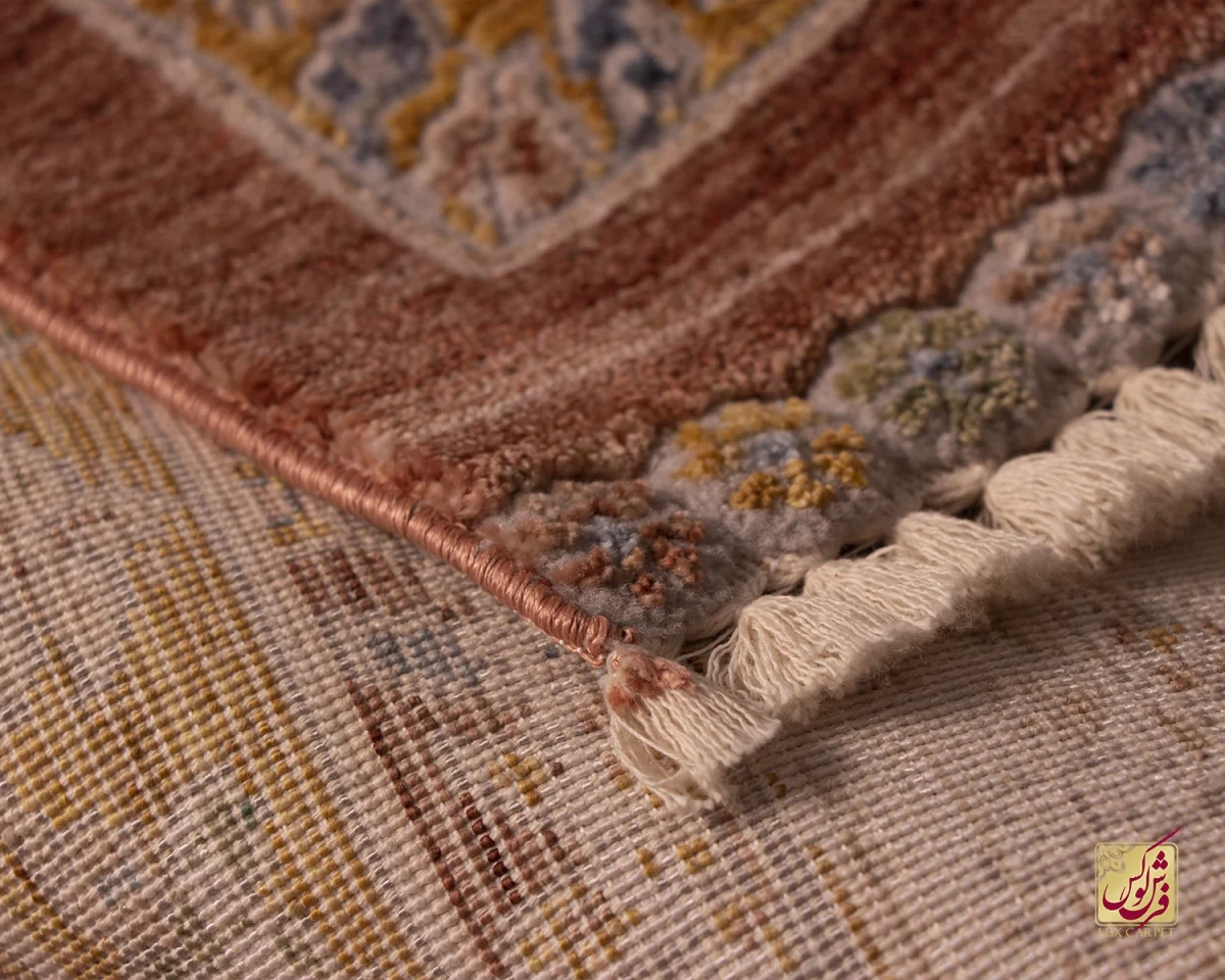 فرش وینتیج 60260 نسکافه ای