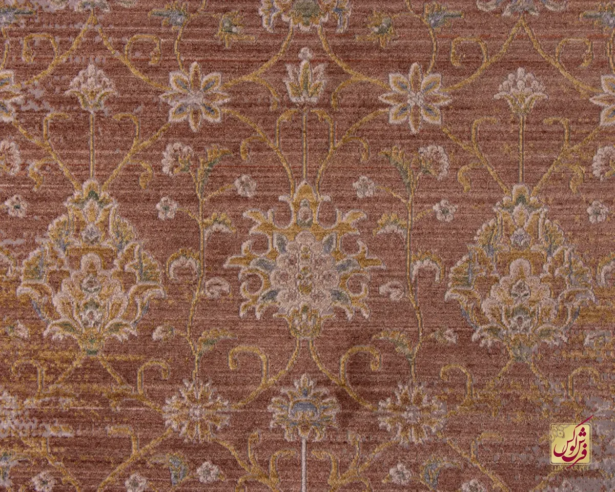 فرش وینتیج 60260 نسکافه ای