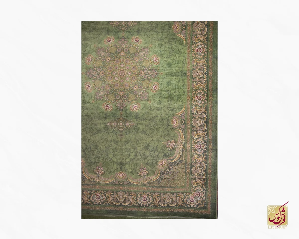 فرش لوکس10098 سبز - تصویر 2