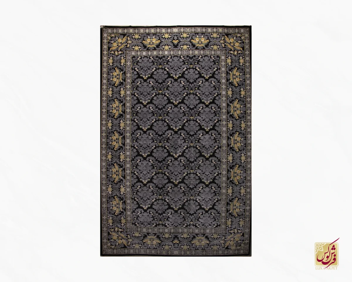 6متری (58) فرش عرش برزین طوسی کاهویی - تصویر 1