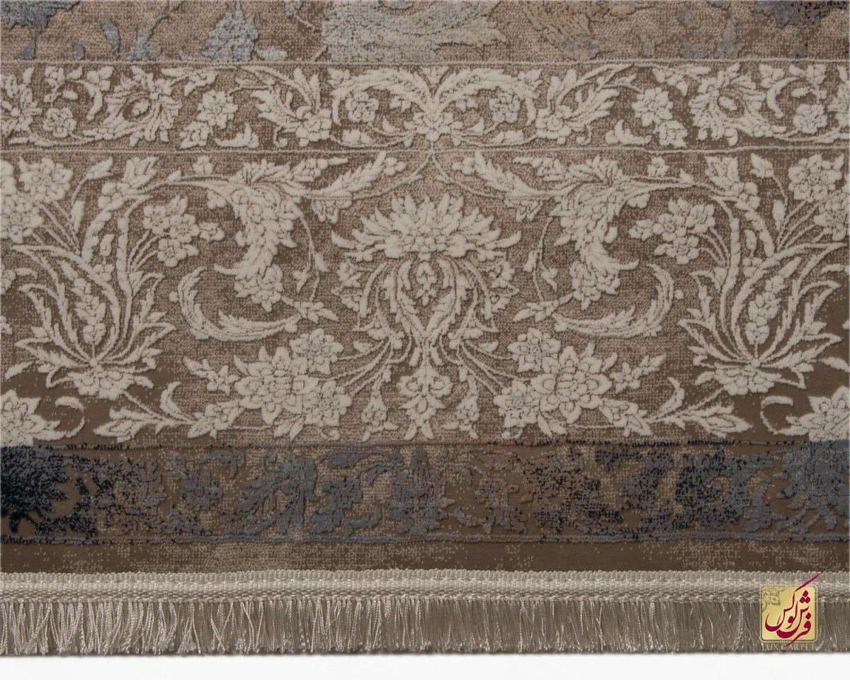 فرش وینتیج 9411 قهوه‌ای کرم