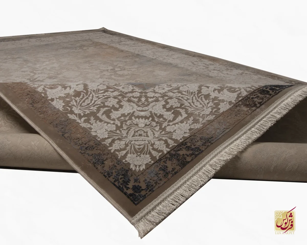 فرش وینتیج 9411 قهوه‌ای کرم