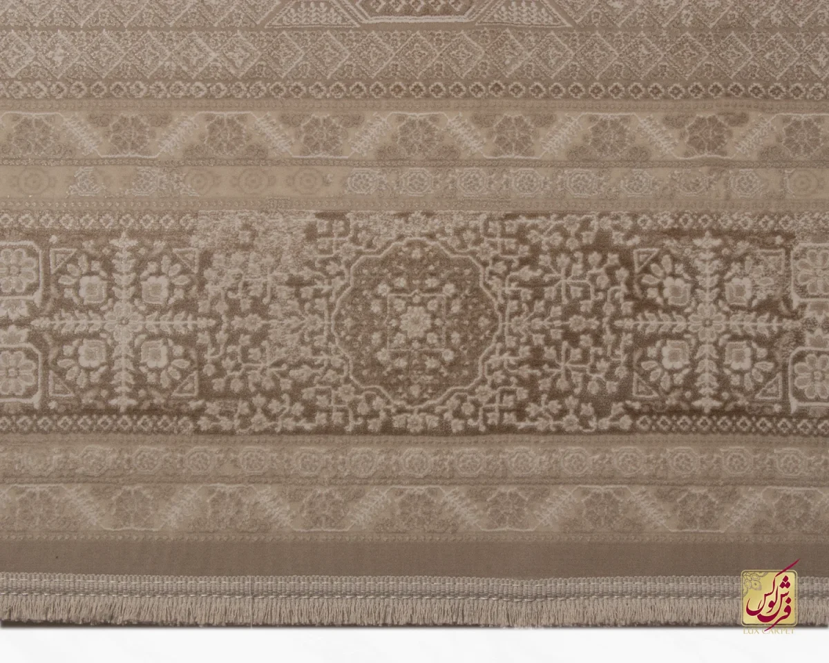 فرش وینتیج 3065 نسکافه‌ای کرم