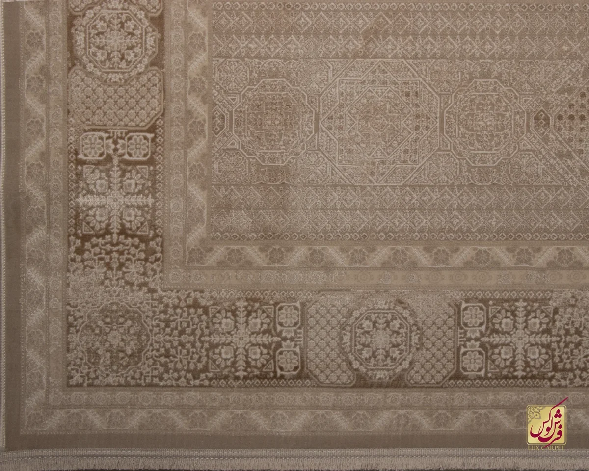 فرش وینتیج 3065 نسکافه‌ای کرم