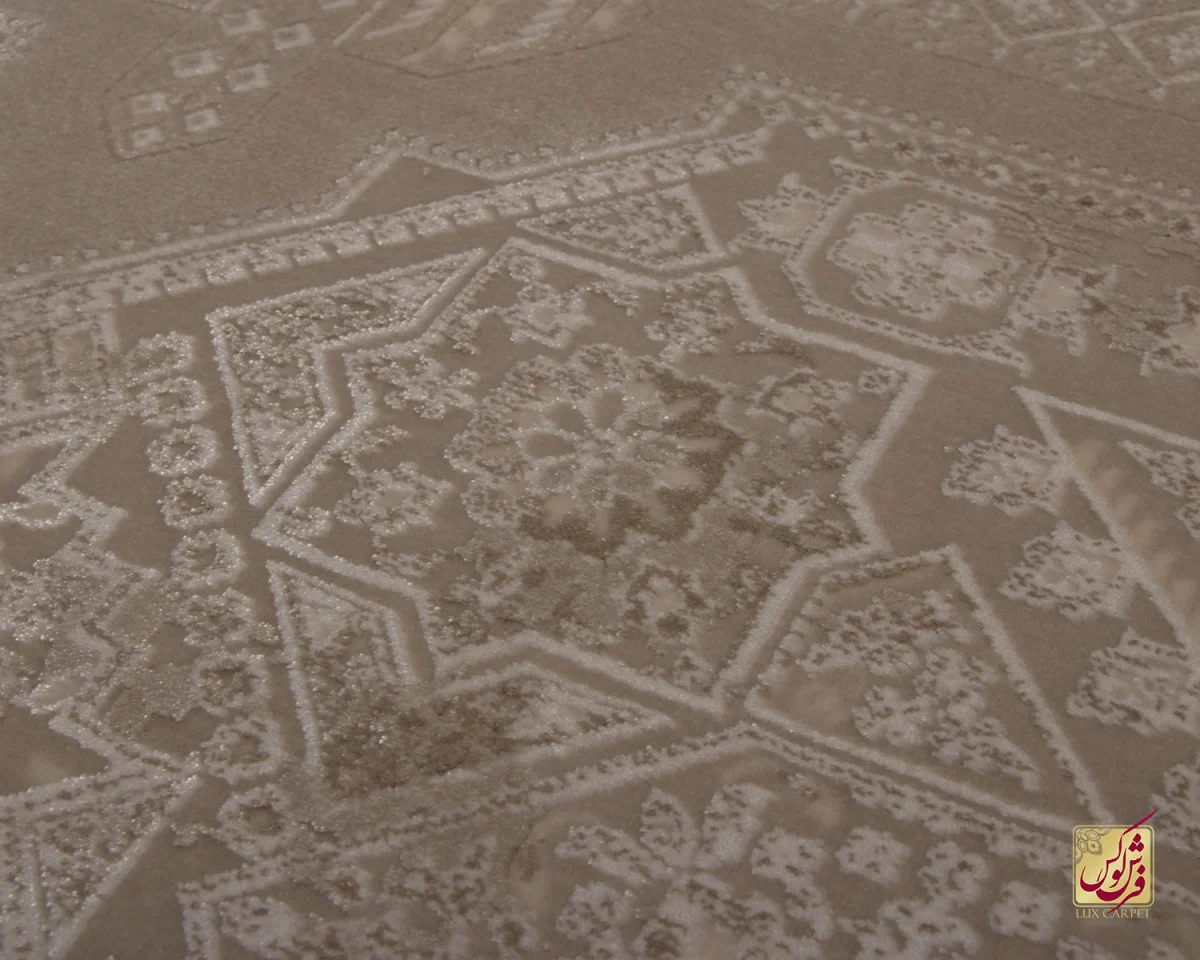 فرش وینتیج 3065 نسکافه‌ای کرم
