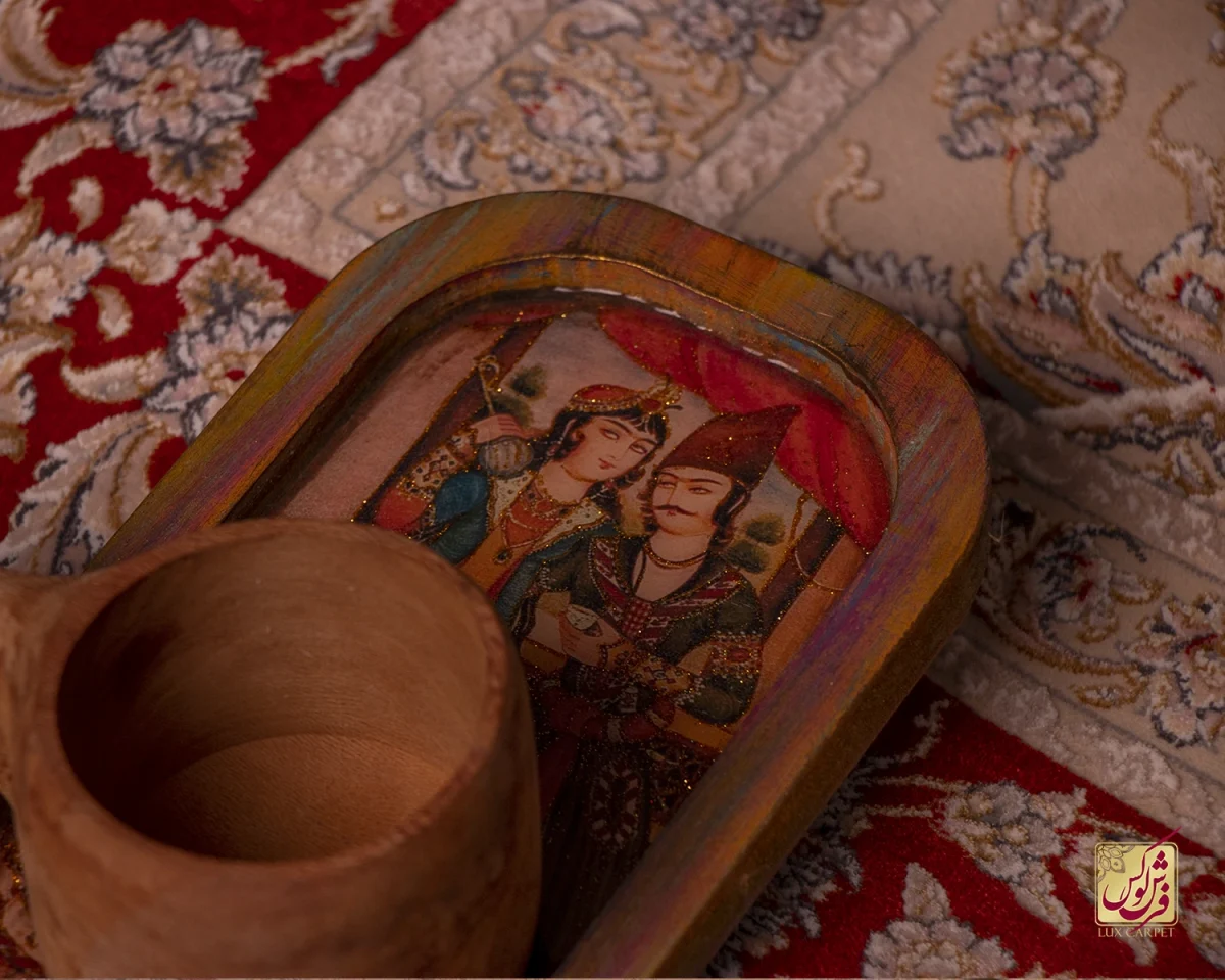 فرش کلاسیک C15113 کرم گلی