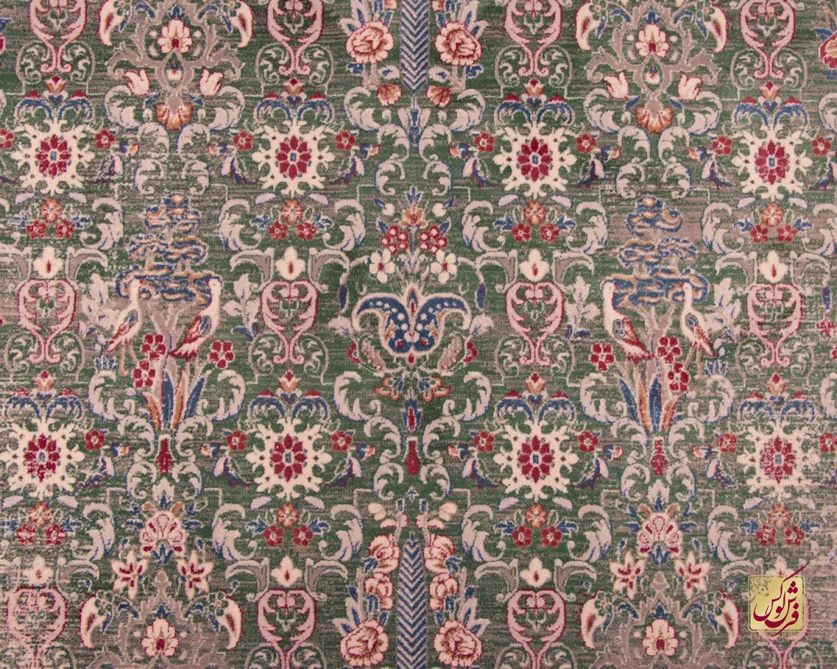 فرش وینتیج HR 188 نسکافه ای