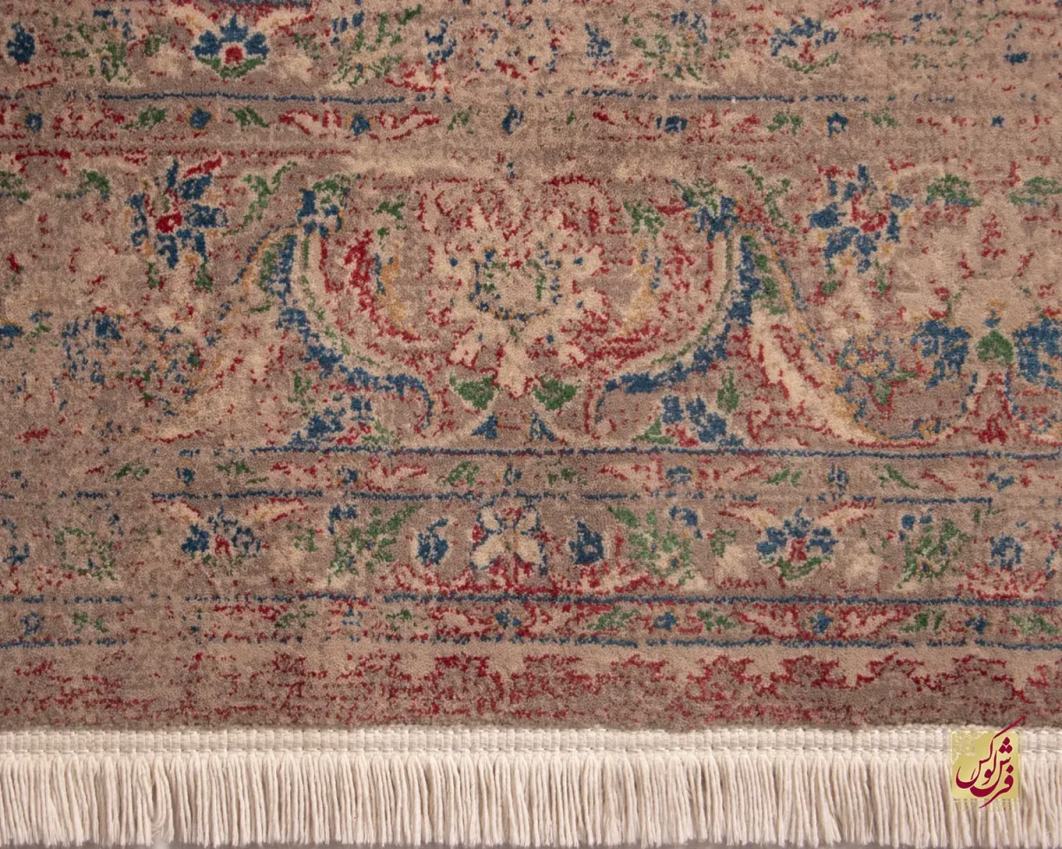 فرش وینتیج HR 189 نسکافه ای قرمز