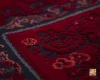 فرش وینتیج کتیبه lsk قرمز سورمه ای