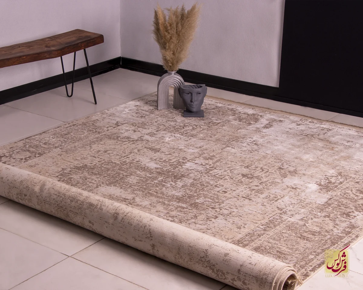 فرش وینتیج MC11 کرم سبز