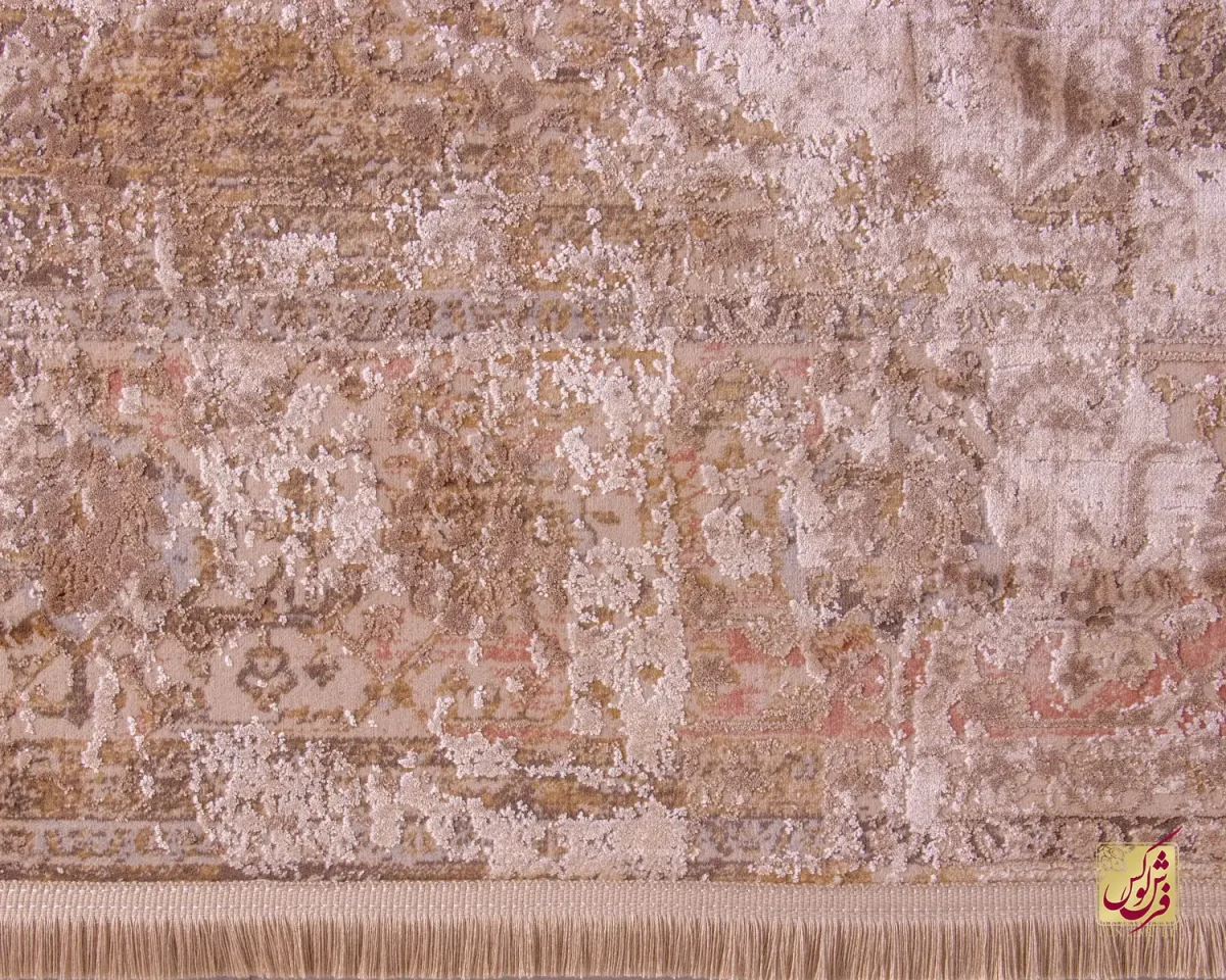 فرش وینتیج MC13 نسکافه ای کرم