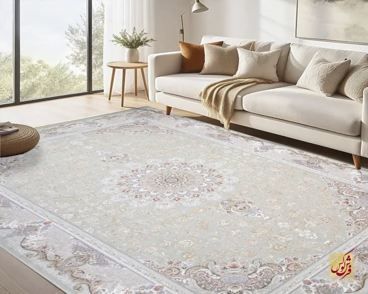 1507-33 فرش کلاسیک 1507 سبز - تصویر 1