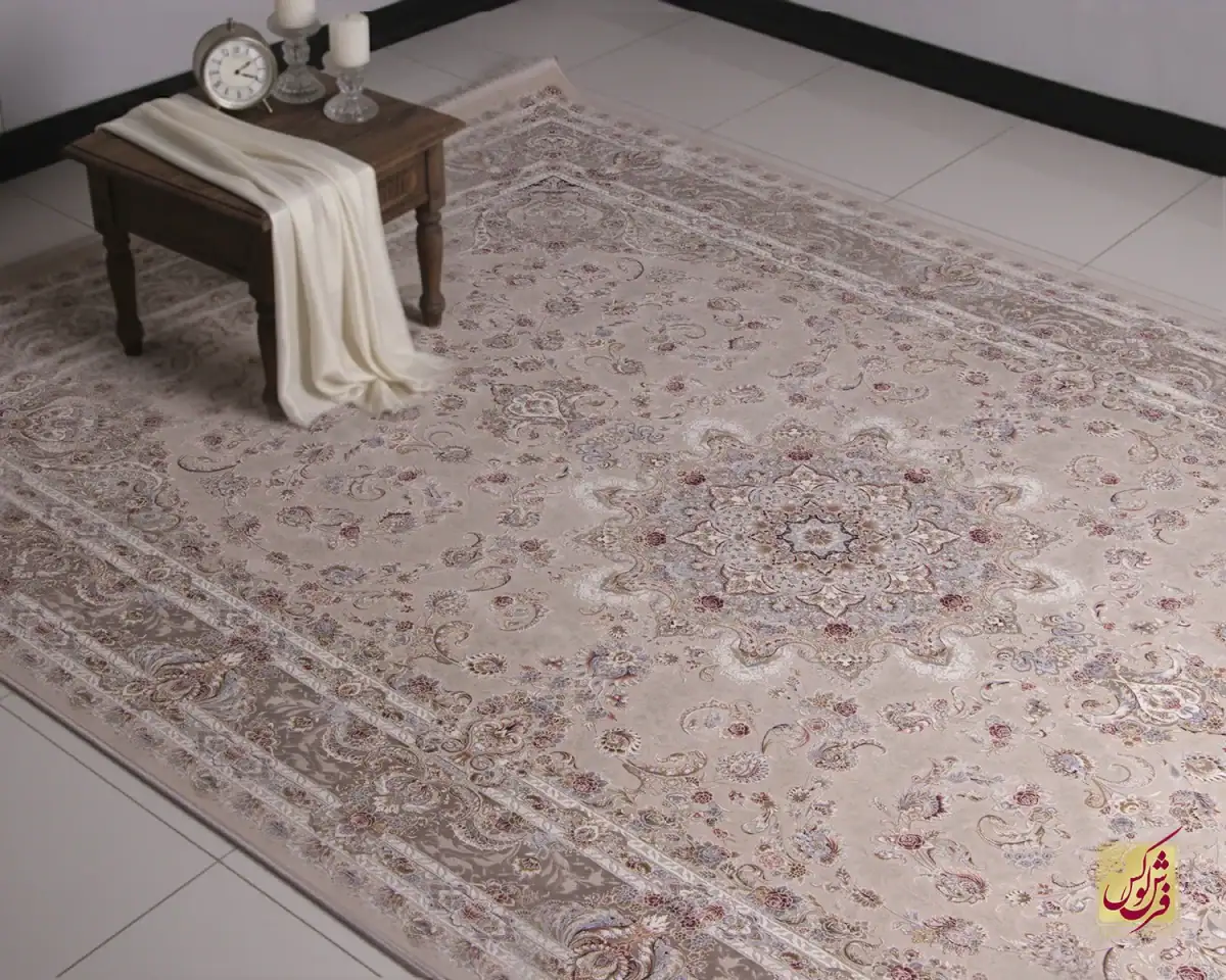 فرش کلاسیک 1509 بژ - تصویر 1