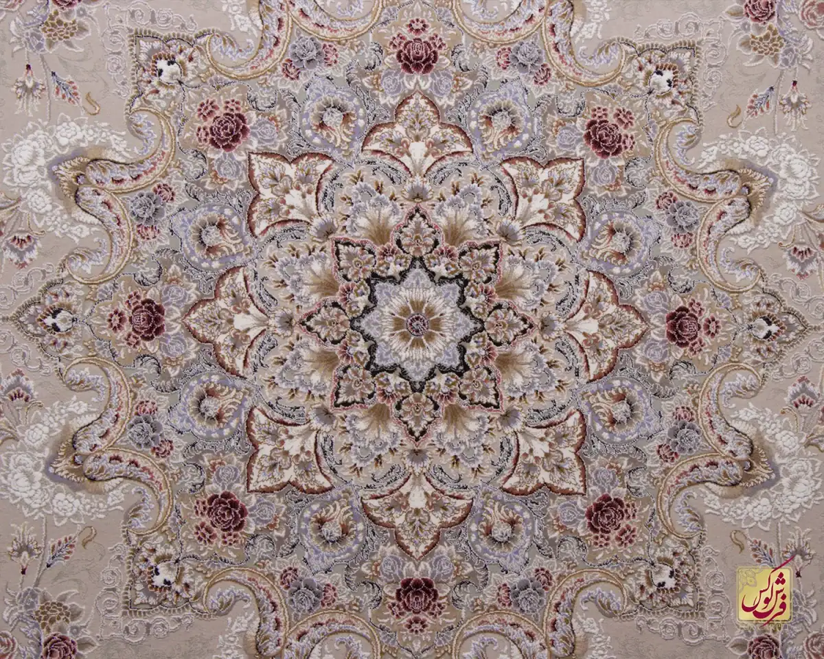 فرش کلاسیک 1509 بژ - تصویر 3