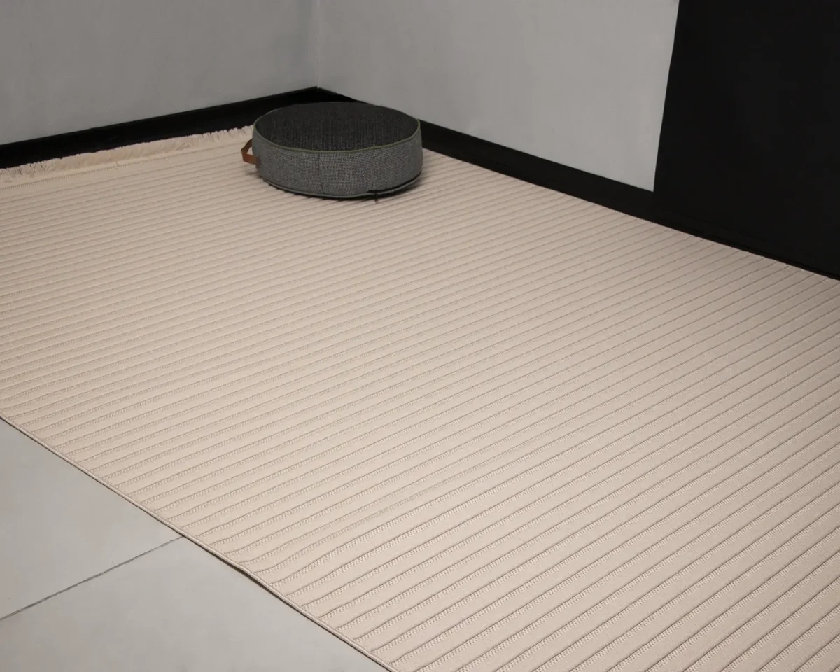 فرش مینیمال 3370 کرم روشن - تصویر 2