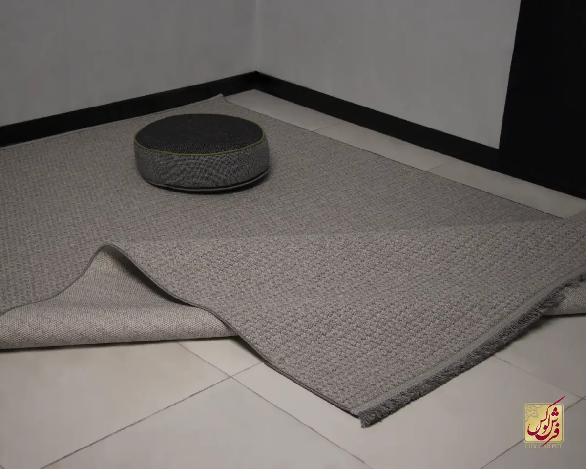 فرش مینیمال 3376 طوسی روشن - تصویر 1