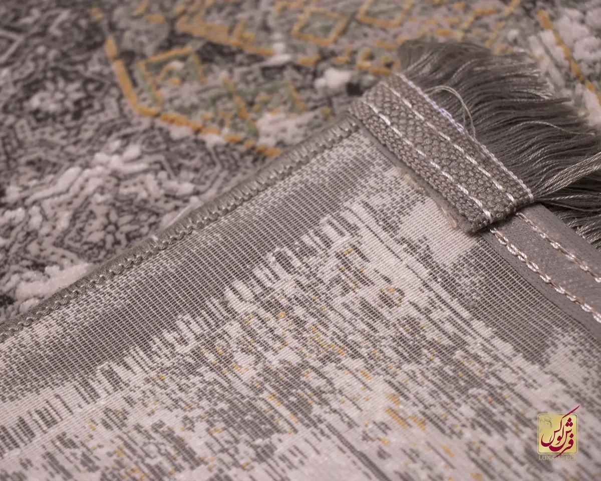 فرش وینتیج 416 نسکافه ای طوسی - تصویر 8