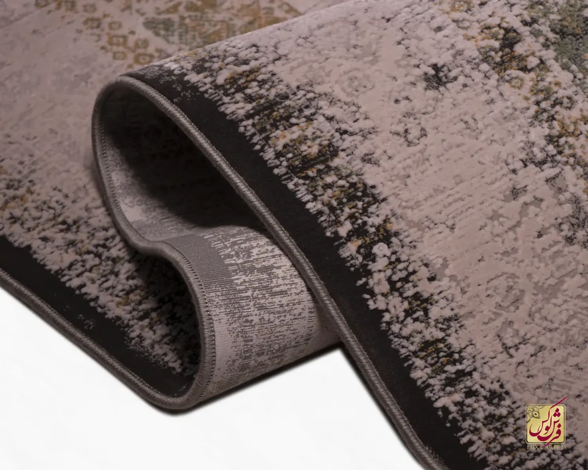 فرش وینتیج 416 نسکافه ای طوسی - تصویر 9